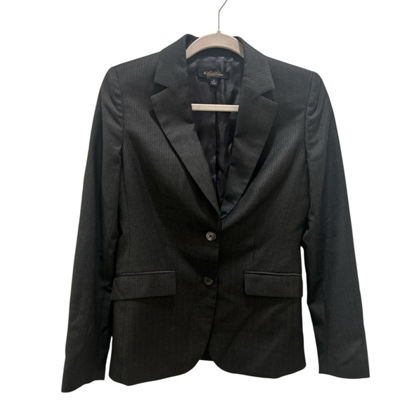 Brooks Brothers Wool Double Button Pin Stripe Single Breasted Blazer Suit Jacket - Picture 2 of 6